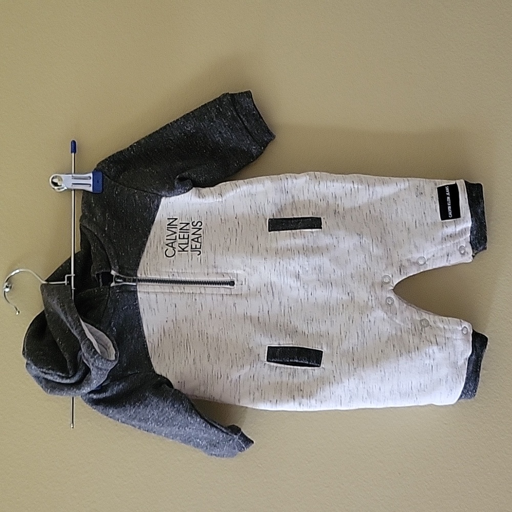 Calvin Klein baby sweatsuit with hood